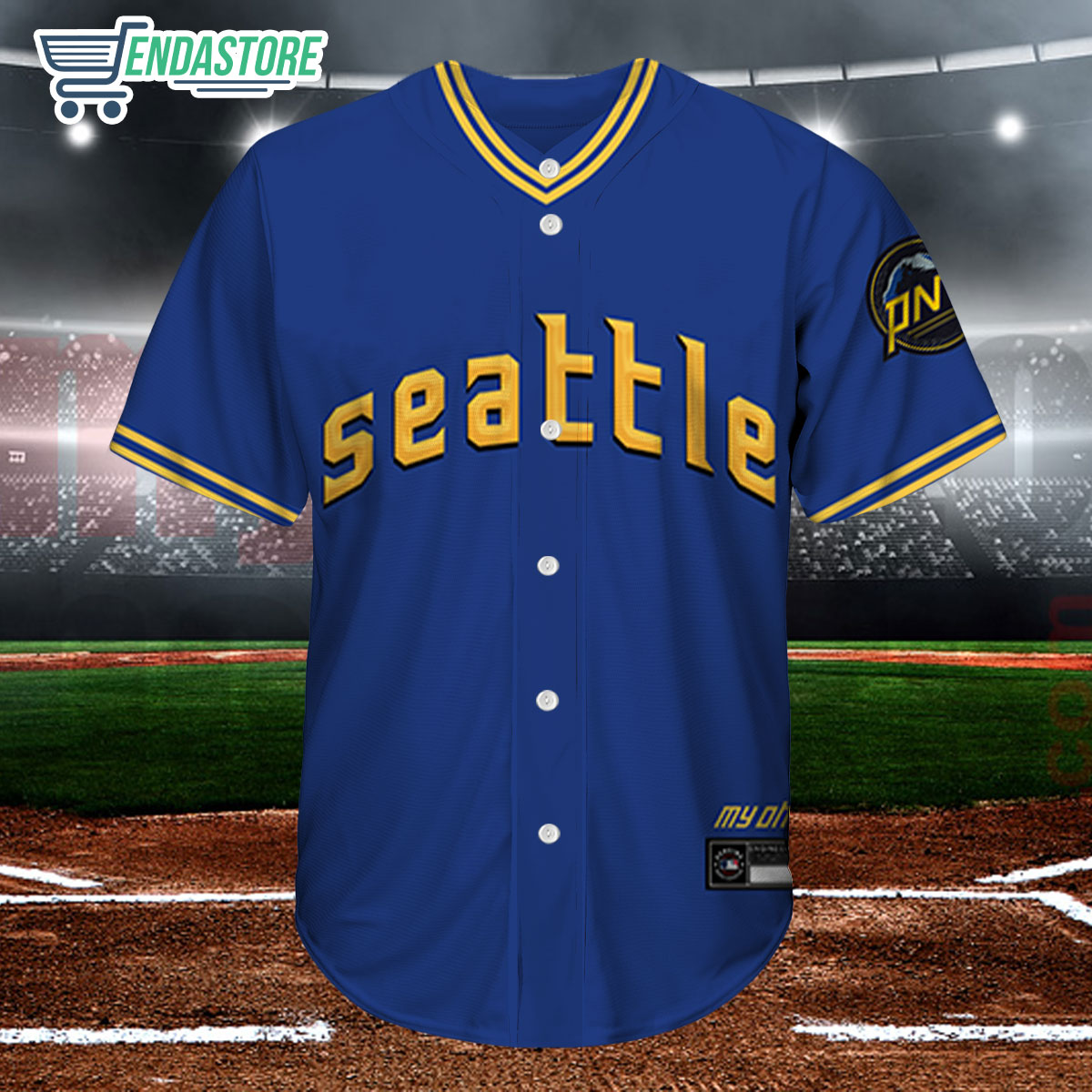 Seattle Mariners Personalized Name And Number Baseball Jersey