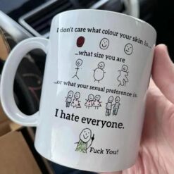 I dont care what colour your skin is fuck you mug