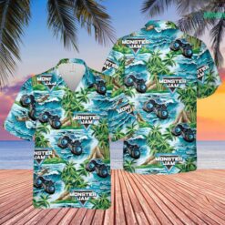 Megalodon Monster Truck Summer Hawaiian Shirt 3 Megalodon Monster Truck Summer Hawaiian Shirt