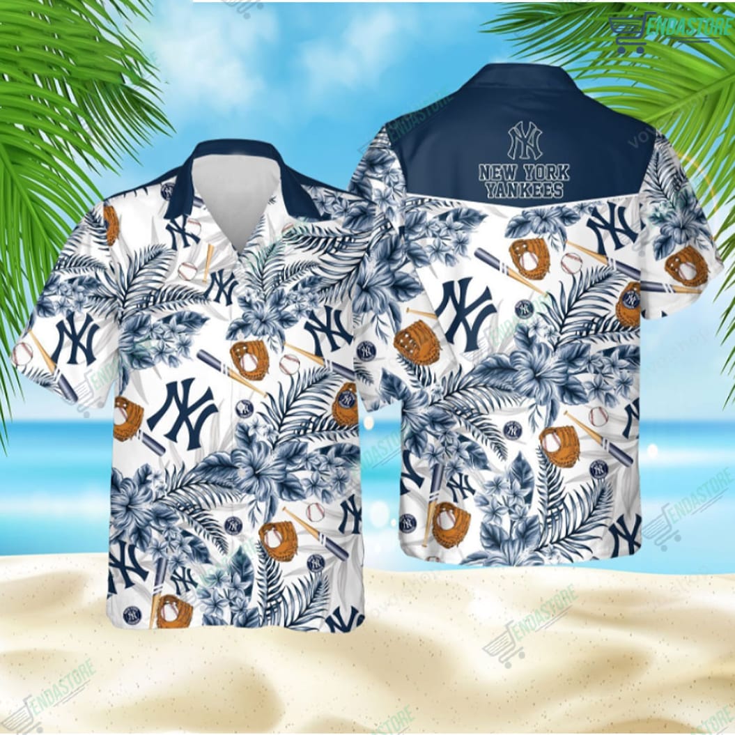 New York Yankees 3D Hawaiian Shirt 