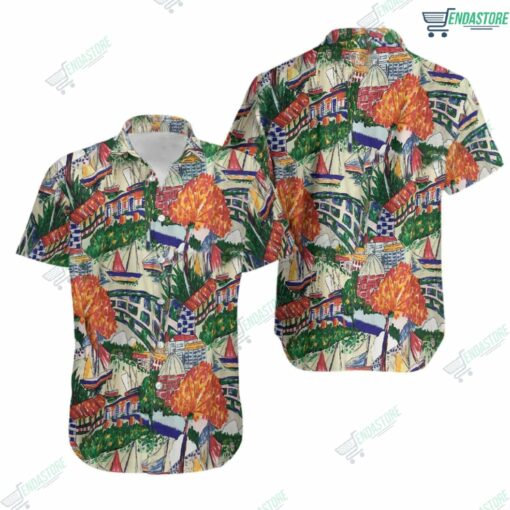 Vintage Multicolor Sailing Hawaiian Shirt 1 Vintage Multicolor Sailing Hawaiian Shirt
