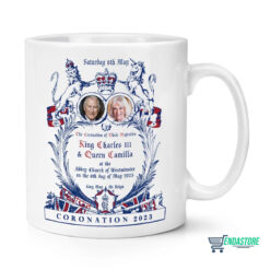King Charles III And Camilla Coronation Mug, Accent Mug