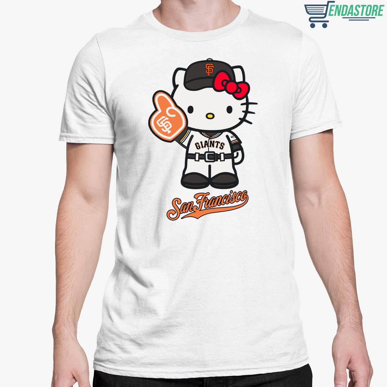 Endastore 2023 San Francisco Giants Hello Kitty Giants T-Shirt