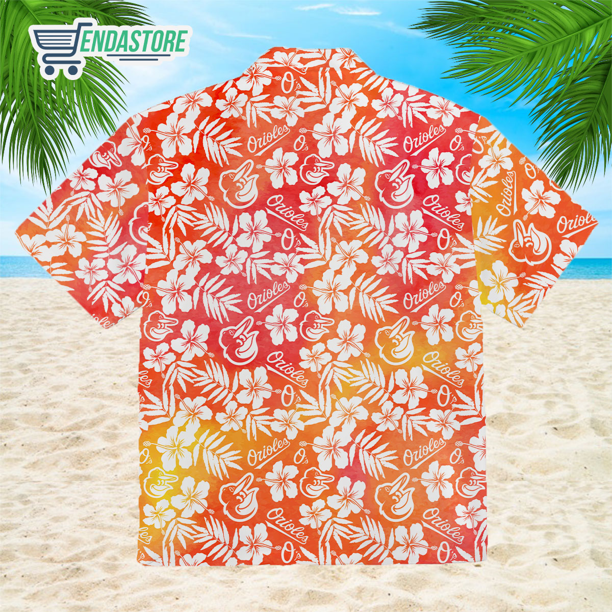 Endastore Seattle Mariners scenic Hawaiian Button-Up Shirt