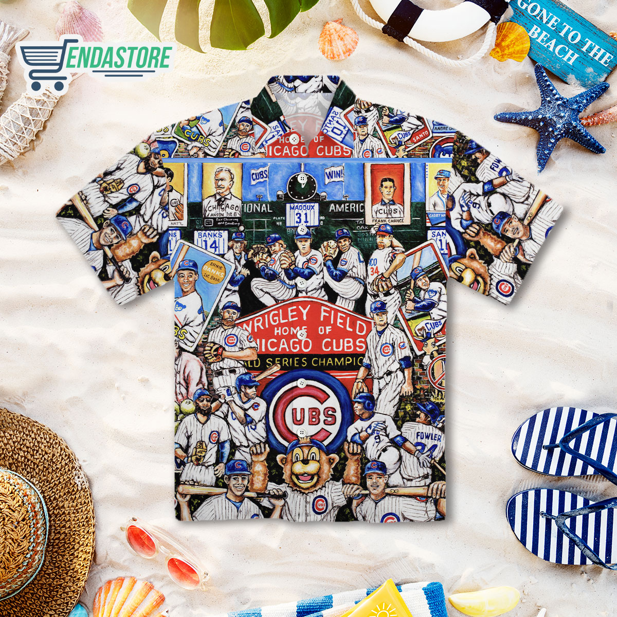 Vintage Chicago Cubs Hawaiian Shirt 