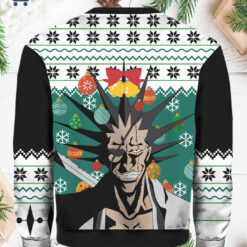 Burgerprint Endas lele Kenpachi Zaraki Bleach Ugly Christmas Sweater 2 Kenpachi Zaraki Bleach Ugly Christmas Sweater