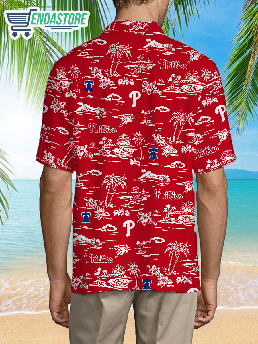 Phillies Palm Tree Hawaiian Shirt - Endastore.com