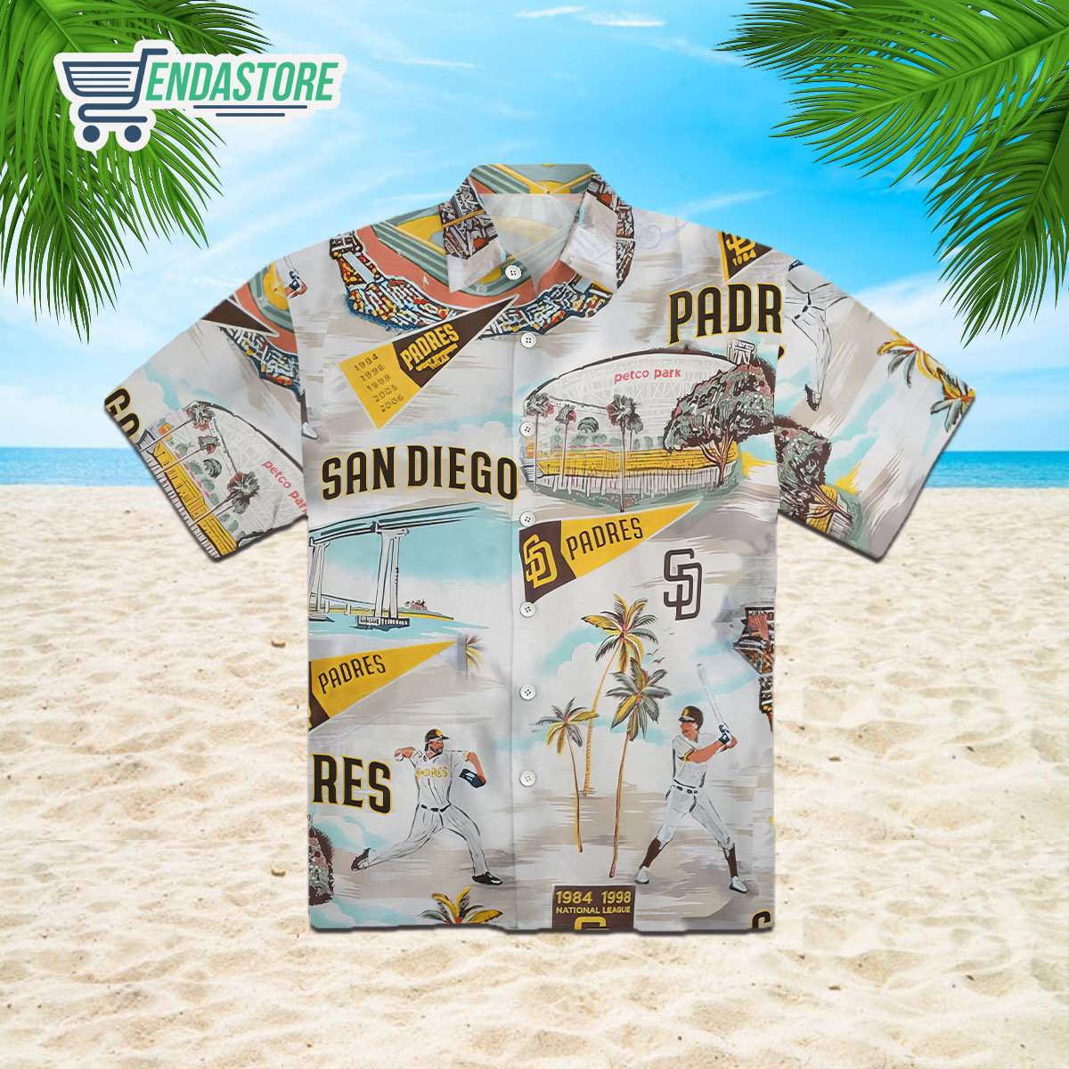 Endastore Padres City Connect Hawaiian Shirt