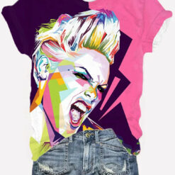 Colorfull P!nk Concert Casual shirt 1 Products