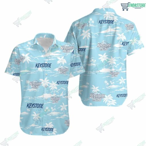 Keystone Light Hawaiian Beach Pattern Shirt 1 Keystone Light Hawaiian Beach Pattern Shirt