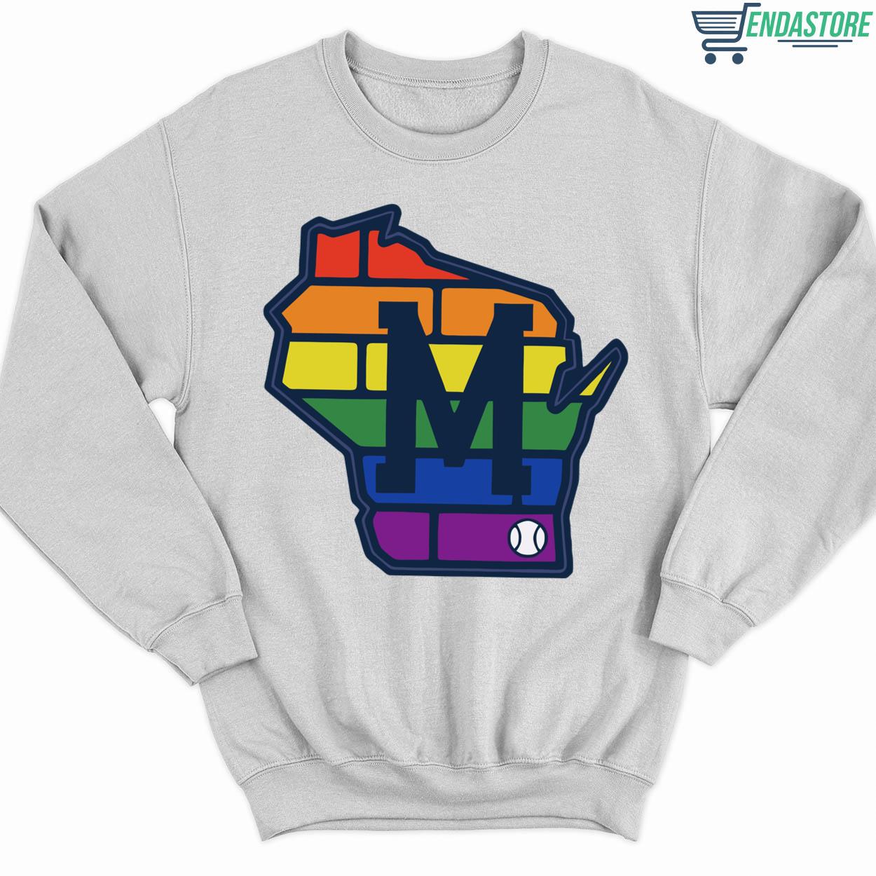 Milwaukee Brewers Pride T-Shirt, Custom prints store