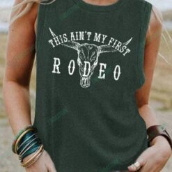 This Aint My First Rodeo Western Pattern Tank Top 2 This Ain't My First Rodeo Western Pattern Tank Top