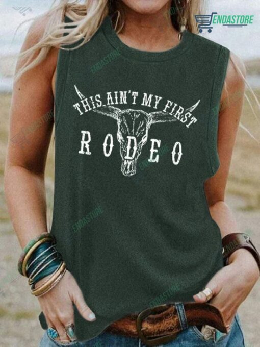 This Aint My First Rodeo Western Pattern Tank Top 2 This Ain't My First Rodeo Western Pattern Tank Top