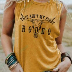 This Aint My First Rodeo Western Pattern Tank Top 3 This Ain't My First Rodeo Western Pattern Tank Top