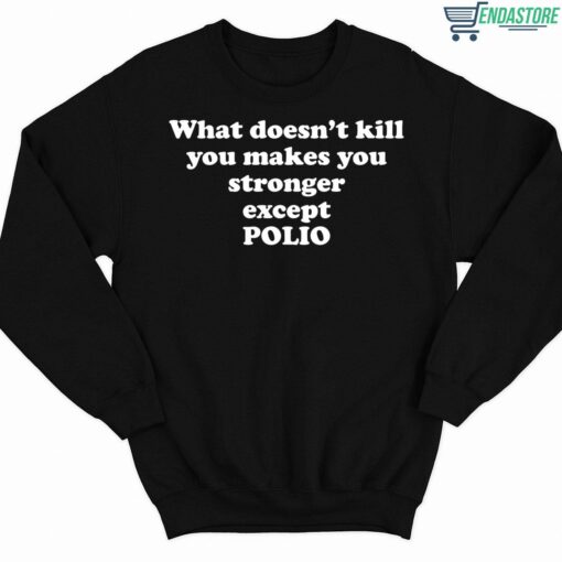 What Doesnt Kill You Makes You Stronger Except Polio T Shirt 3 1 What Doesn't Kill You Makes You Stronger Except Polio Hoodie