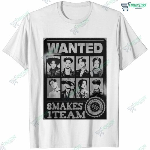 Ateez Wanted 8 Makes 1 Team Vitage Shirt 1 Ateez Wanted 8 Makes 1 Team Vitage Shirt