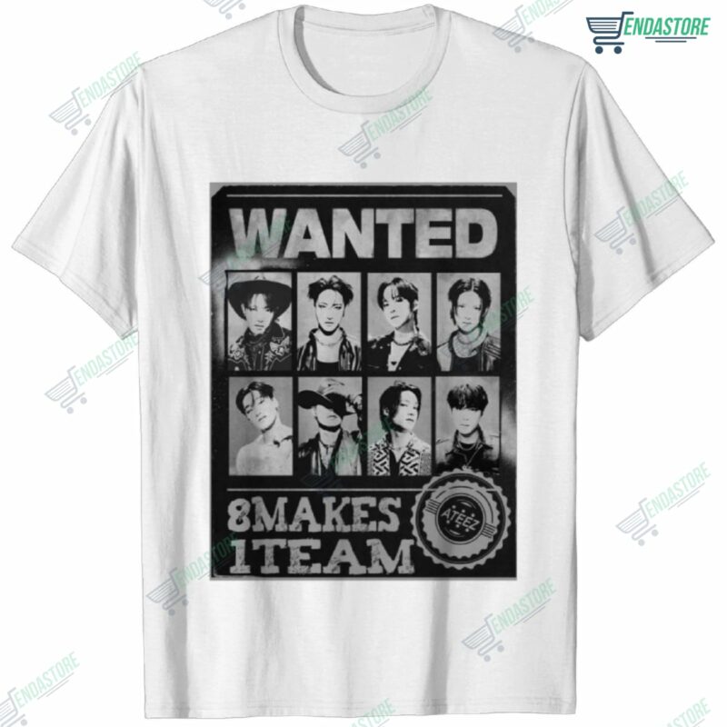 Ateez Wanted 8 Makes 1 Team Vitage Shirt - Endastore.com