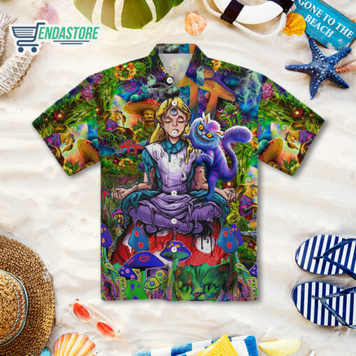 Burgerprint Endas lele Alice In Wonderland Hawaiian Shirt 3 Alice in Wonderland Hawaiian Print Shirt
