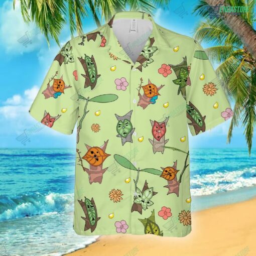Zelda Majora And Korok Hawaiian Shirt 1 Zelda Majora And Korok Hawaiian Shirt