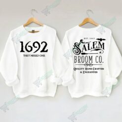 1692 They Missed One Salem Broom Co Halloween Sweatshirt 2 1692 They Missed One Salem Broom Co Halloween Sweatshirt