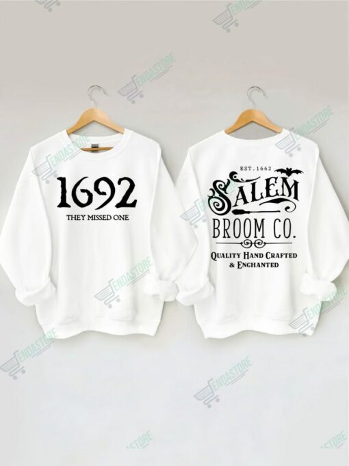 1692 They Missed One Salem Broom Co Halloween Sweatshirt 2 1692 They Missed One Salem Broom Co Halloween Sweatshirt