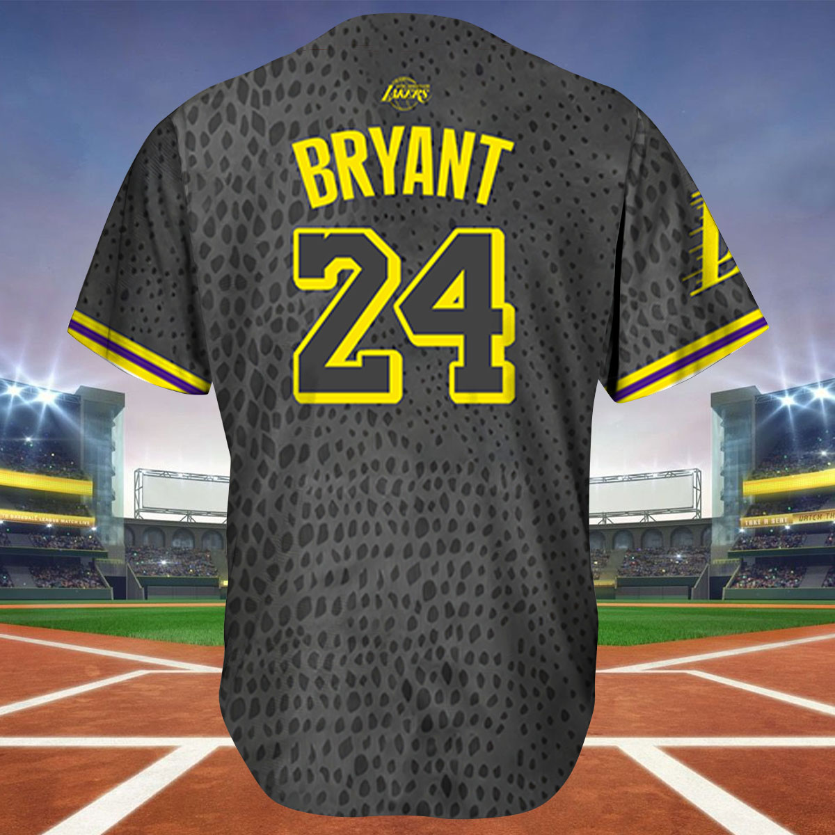 2023 Lakers Night Dodgers Kobe Bryant 24 Baseball Jersey Giveaway