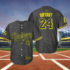 2023 Lakers Night Dodgers Kobe Bryant 24 Baseball Jersey Giveaway 