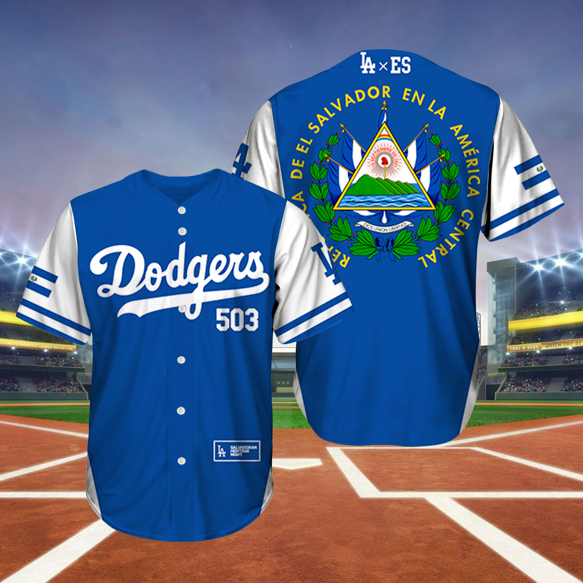 Endastore 2023 Salvadoran Heritage Night Dodgers 503 Jersey Giveaway