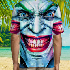 Burgerprint Endas lele Joker Face 3D Hawaiian Shirt 6 Joker Face Halloween 3D Hawaiian Shirt