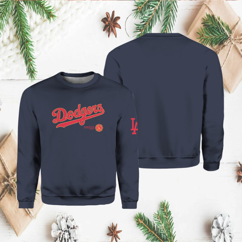 Los Angeles Dodgers Firefighter Appreciation Night Sweatshirt Giveaway