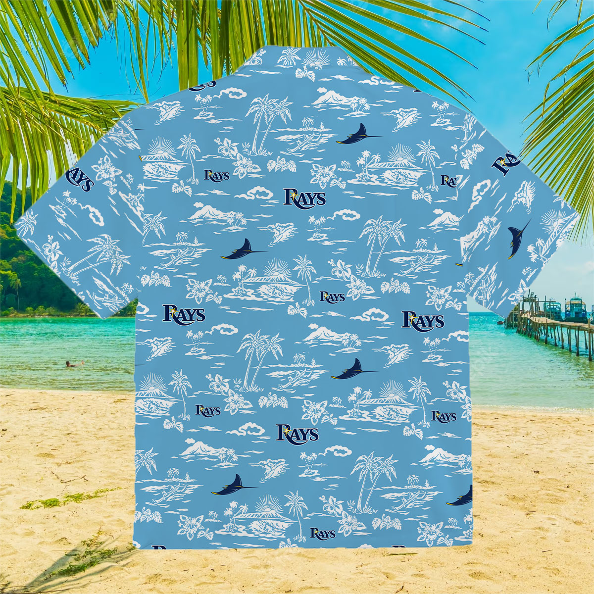 Endastore Tampa Bay Rays Palm Tree Tropical Hawaiian Shirt