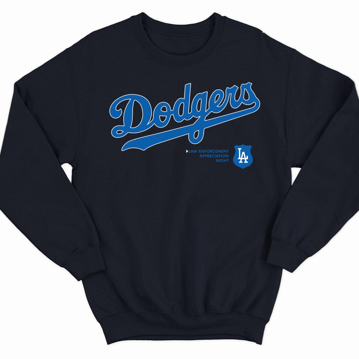 Dodgers Law Enforcement Appreciation Night Shirt, Hoodie, Women Tee,  Sweatshirt - Lelemoon