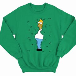 Lele Homer Simpson Backs Into the Bushes shirt 3 green Homer Simpson Bush Meme Hoodie