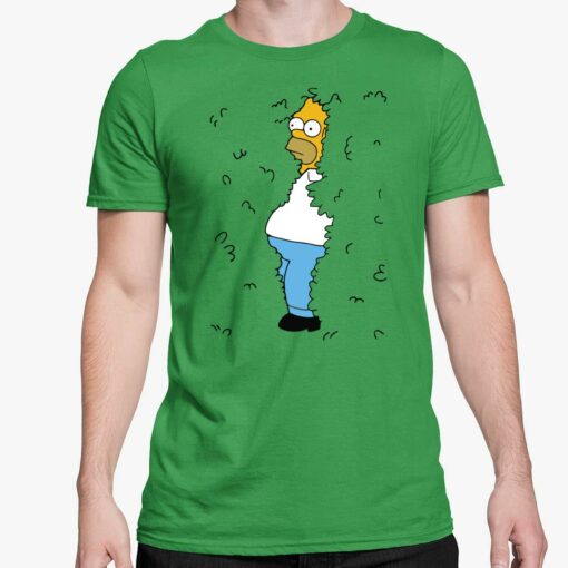Lele Homer Simpson Backs Into the Bushes shirt 5 Green Homer Simpson Bush Meme Hoodie