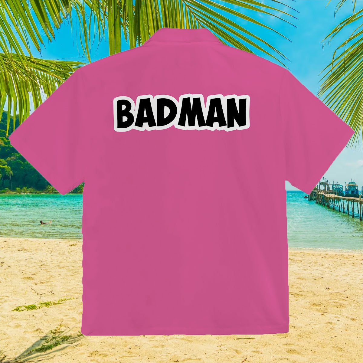 Vegeta Badman Pink Dragon Ball Z Button Up Hawaiian Shirt - Endastore.com