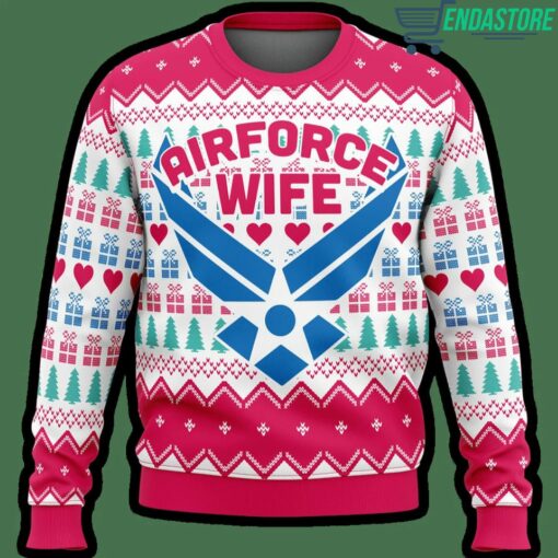 Air Force Wife Premium Ugly Christmas Sweater Air Force Wife Premium Ugly Christmas Sweater