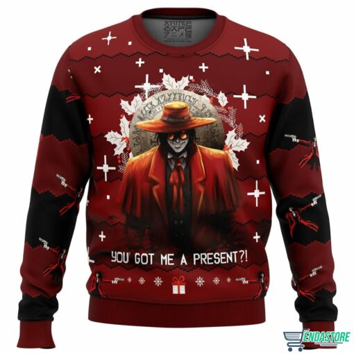 Alucard Hellsing Ugly Christmas Sweater 1 Alucard Hellsing Ugly Christmas Sweater