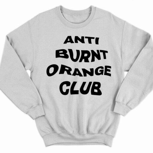 Anti Burnt Orange Club Shirt 3 white Anti Burnt Orange Club Shirt