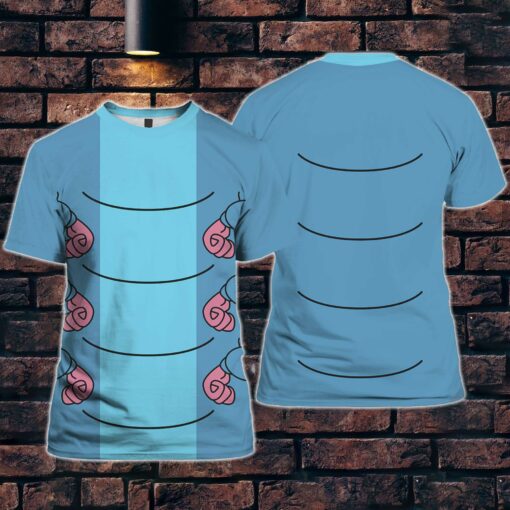 Burgerprint Endas Alice In Wonderland Caterpillar Cosplay Costume T Shirt 3 Alice In Wonderland Caterpillar Cosplay Costume T-Shirt