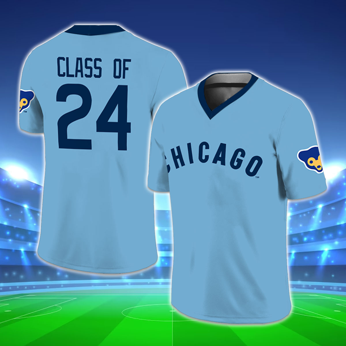 Endastore Class of 2024 Chicago Cubs Jersey T-Shirt