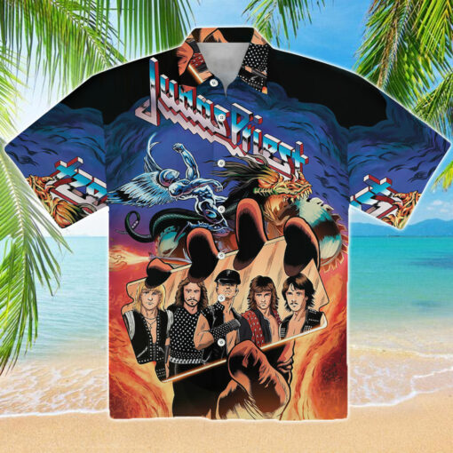 Burgerprint endas Judas Priest Hawaiian Shirt 1 Judas Priest Hawaiian Shirt