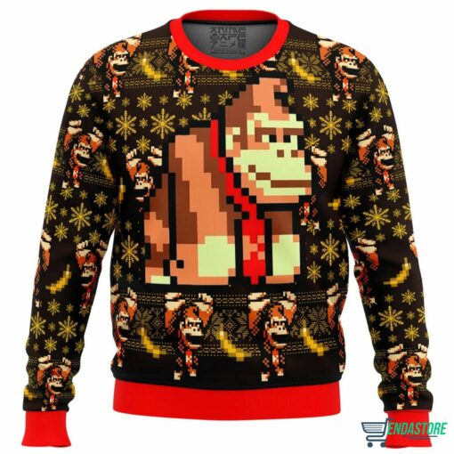 Donkey Kong Christmas Sweater 1 Donkey Kong Christmas Sweater