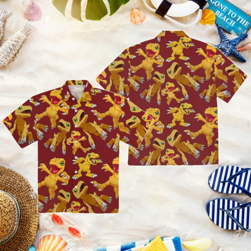 ENDAS LELE Agumon Hawaiian Shirt Mk6 Agumon Hawaiian Shirt