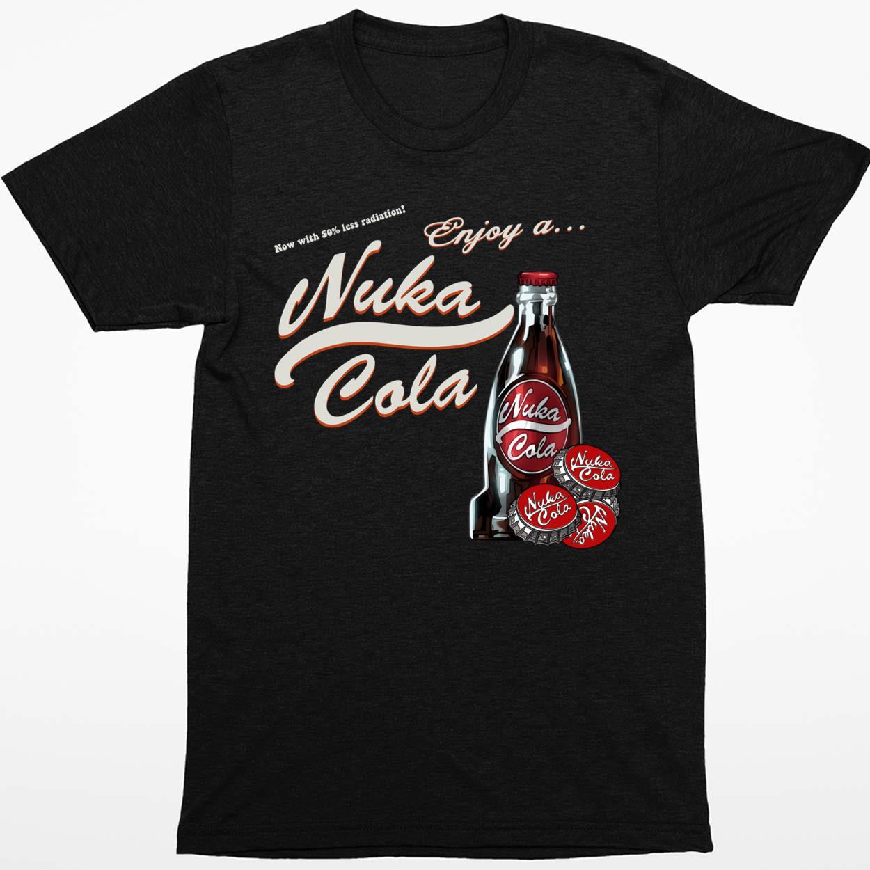 New T-Shirt Nuka Cola Funny Games Logo Black/Grey/White/Navy Size S-3XL