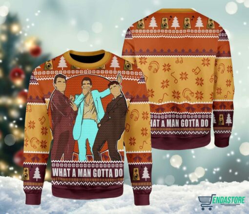Jonas Brothers What A Man Gotta Do Ugly Sweater 1 Jonas Brothers What A Man Gotta Do Ugly Sweater