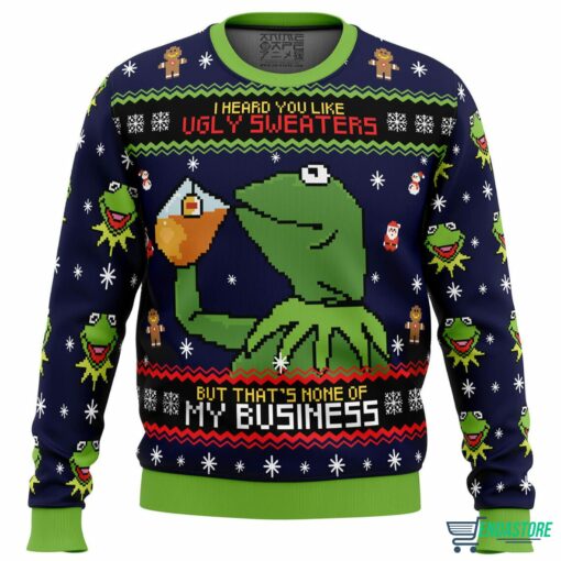 Kermit the Frog Ugly Christmas Sweater 1 Kermit the Frog Ugly Christmas Sweater