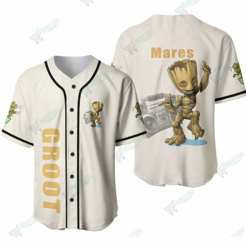 Groot Yankees Baby Groot Custom Name Baseball Jersey - Shoptml