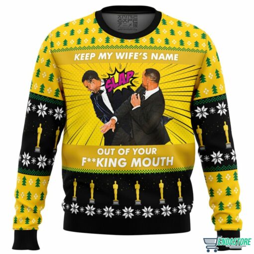 Will Smith Slaps Chris Rock Meme Christmas Sweater 1 Will Smith Slaps Chris Rock Meme Christmas Sweater