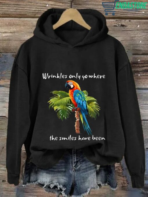 Wrinkles Only Go Where Smiles Have Been Print Casual Hoodie 2 Wrinkles Only Go Where Smiles Have Been Print Casual Hoodie