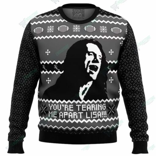 Youre Tearing Me Apart Lisa The Room Ugly Christmas Sweater 1 You're Tearing Me Apart Lisa The Room Ugly Christmas Sweater